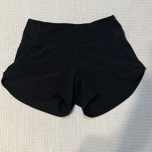 Lululemon Speed- Up shorts - 4 inch inseam -Black